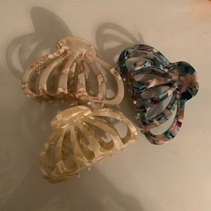 Set of 3 Anthropologie hair clips
